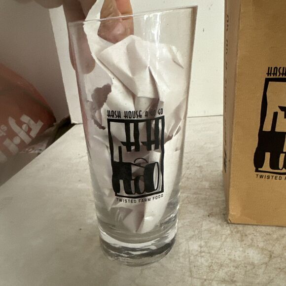 HASH HOUSE A GO GO Leaning Glass 7.5" Tall 20 oz - Picture 6 of 9